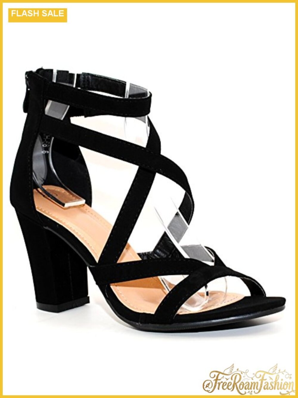 Women's Chunky Heel Ankle Strap Sandals 3.25 Inch Dressy Casual Block Heel